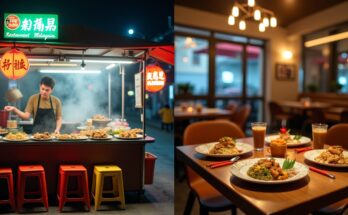 street food vs restaurant food in malaysia
